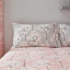 Dunelm Erin Blush & Grey Reversible Duvet Cover And Pillowcase Set -Furn. Shop 30672234 alt04