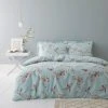 Dunelm Beautiful Birds Duck-Egg Duvet Cover And Pillowcase Set