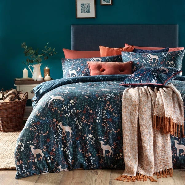 Furn Furn. Richmond Midnight Blue Duvet Cover And Pillowcase Set 1 Furn Furn. Richmond Midnight Blue Duvet Cover And Pillowcase Set
