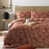 Furn Furn. Riva Japandi Red Duvet Cover And Pillowcase Set