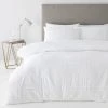 Dunelm Denver White Pintuck Duvet Cover And Pillowcase Set