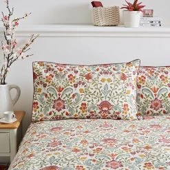 Dunelm Ruskin Red 100% Cotton Reversible Duvet Cover And Pillowcase Set 8 Dunelm Ruskin Red 100% Cotton Reversible Duvet Cover And Pillowcase Set -Furn. Shop 30726128 alt03