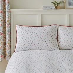 Dunelm Ruskin Red 100% Cotton Reversible Duvet Cover And Pillowcase Set 9 Dunelm Ruskin Red 100% Cotton Reversible Duvet Cover And Pillowcase Set -Furn. Shop 30726128 alt04