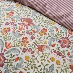 Dunelm Ruskin Red 100% Cotton Reversible Duvet Cover And Pillowcase Set 10 Dunelm Ruskin Red 100% Cotton Reversible Duvet Cover And Pillowcase Set -Furn. Shop 30726128 alt05
