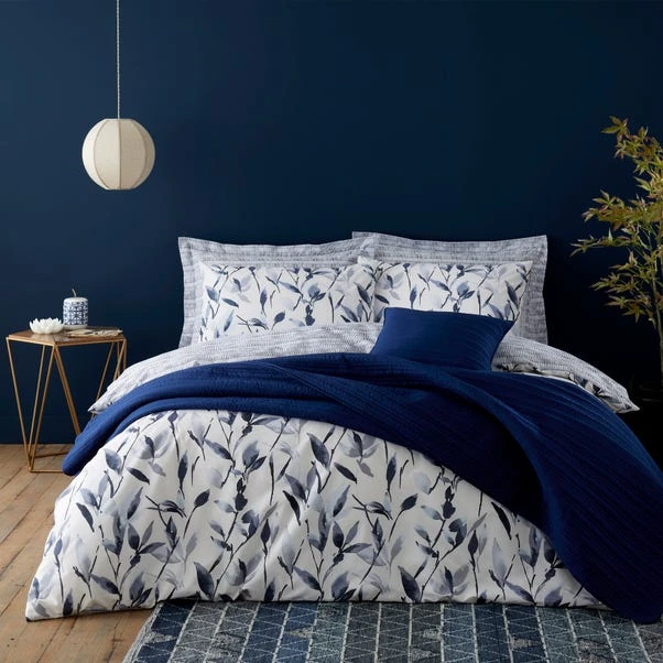 Dunelm Zen Navy Reversible Duvet Cover And Pillowcase Set 1 Dunelm Zen Navy Reversible Duvet Cover And Pillowcase Set