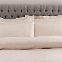 Dunelm Tegan Champagne Textured Duvet Cover And Pillowcase Set -Furn. Shop 30727257 alt02