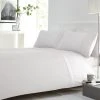 Dunelm Waffle White Duvet Cover And Pillowcase Set