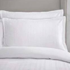 Dorma Purity Staunton Waffle Stripe White 100% Cotton Duvet Cover And Pillowcase Set 11 Dorma Purity Staunton Waffle Stripe White 100% Cotton Duvet Cover And Pillowcase Set -Furn. Shop 30727597 alt05
