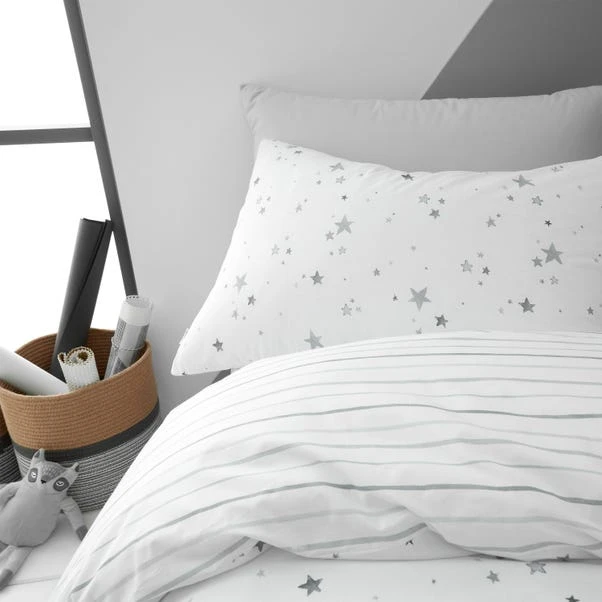 Bianca Cotton Bianca Fine Linens Stars 100% Cotton Duvet Cover And Pillowcase Set 4 Bianca Cotton Bianca Fine Linens Stars 100% Cotton Duvet Cover And Pillowcase Set - Image 4