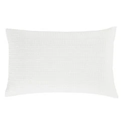 Dunelm Amberley Waffle White 100% Cotton Duvet Cover And Pillowcase Set -Furn. Shop 30749569 alt06