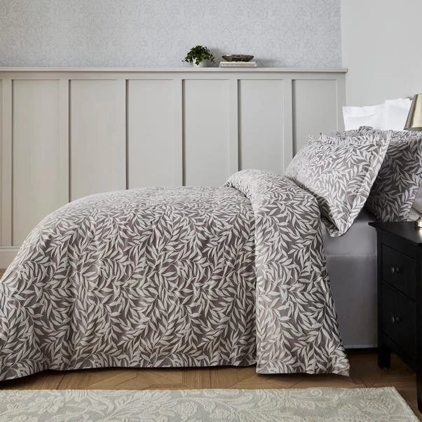 Dorma Willow Leaf Duvet Cover And Pillowcase Set 2 Dorma Willow Leaf Duvet Cover And Pillowcase Set - Image 2