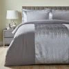 Dunelm Harlow Silver Duvet Cover And Pillowcase Set