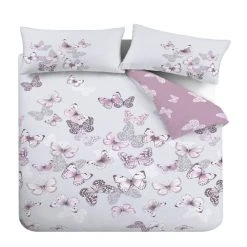 Catherine Lansfield Scatter Butterfly Heather Duvet Cover And Pillowcase Set -Furn. Shop 30757733 alt04