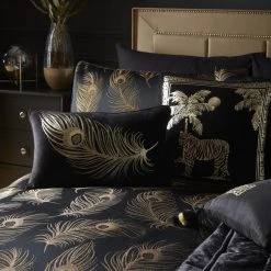 ﻿Laurence Llewelyn-Bowen Dandy Gold Duvet Cover And Pillowcase Set -Furn. Shop 30764335 alt02