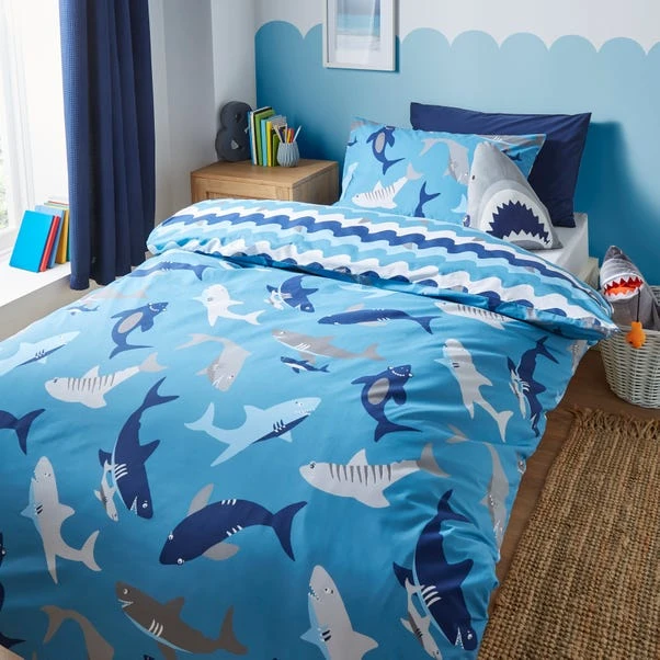 Dunelm Sharks Duvet Cover And Pillowcase Set 1 Dunelm Sharks Duvet Cover And Pillowcase Set