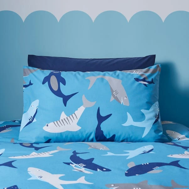 Dunelm Sharks Duvet Cover And Pillowcase Set 3 Dunelm Sharks Duvet Cover And Pillowcase Set - Image 3