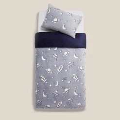 Dunelm Stars Navy Glow In The Dark Fleece Duvet Cover And Pillowcase Set 7 Dunelm Stars Navy Glow In The Dark Fleece Duvet Cover And Pillowcase Set -Furn. Shop 30770087 alt03