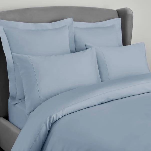 Dorma 300 Thread Count 100% Cotton Sateen Norfolk Blue Duvet Cover 2 Dorma 300 Thread Count 100% Cotton Sateen Norfolk Blue Duvet Cover - Image 2