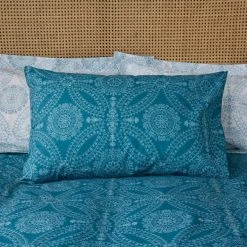 Dunelm Mandala Teal Duvet Cover And Pillowcase Set -Furn. Shop 30771111 alt03