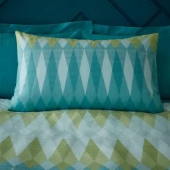Elements Maverick Teal Duvet Cover And Pillowcase Set -Furn. Shop 30771511 alt03