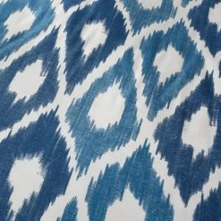 Dunelm Ayla Ikat Blue 100% Cotton Duvet Cover And Pillowcase Set -Furn. Shop 30771530 alt04