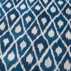 Dunelm Ayla Ikat Blue 100% Cotton Duvet Cover And Pillowcase Set -Furn. Shop 30771530 alt05