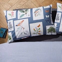 Natural History Museum Woodland Blue 100% Cotton Duvet Cover And Pillowcase Set 9 Natural History Museum Woodland Blue 100% Cotton Duvet Cover And Pillowcase Set -Furn. Shop 30771545 alt04