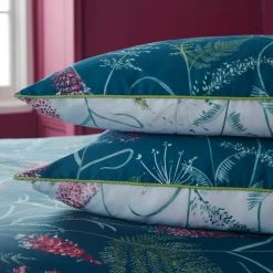 Dorma Winter Garden Teal 100% Cotton Reversible Duvet Cover And Pillowcase Set -Furn. Shop 30772255 alt03