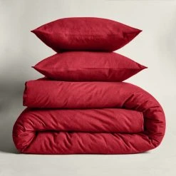 Dunelm Simply 100% Brushed Cotton Duvet Cover And Pillowcase Set -Furn. Shop 30780554 alt04