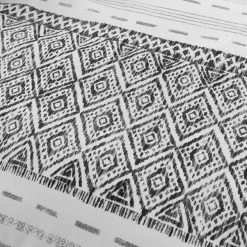 Dunelm Jax Global Black 100% Cotton Duvet Cover And Pillowcase Set -Furn. Shop 30782192 alt04