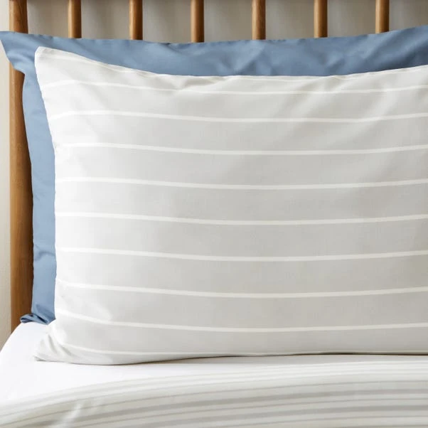 Khai Stripe Grey Duvet Cover And Pillowcase Set 4 Khai Stripe Grey Duvet Cover And Pillowcase Set - Image 4