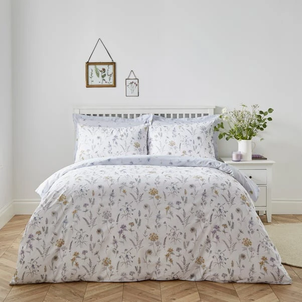 Dunelm Floral Stem Purple Duvet Cover And Pillowcase Set 1 Dunelm Floral Stem Purple Duvet Cover And Pillowcase Set
