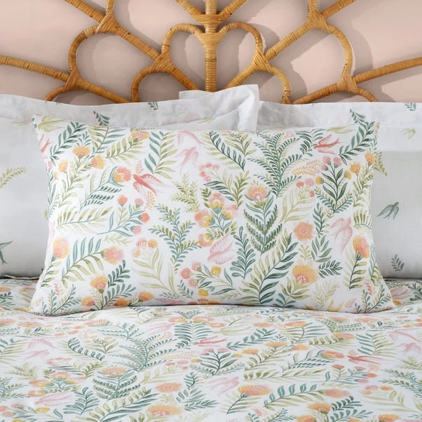 Dunelm Folk Botanical Green Duvet Cover And Pillowcase Set 3 Dunelm Folk Botanical Green Duvet Cover And Pillowcase Set - Image 3