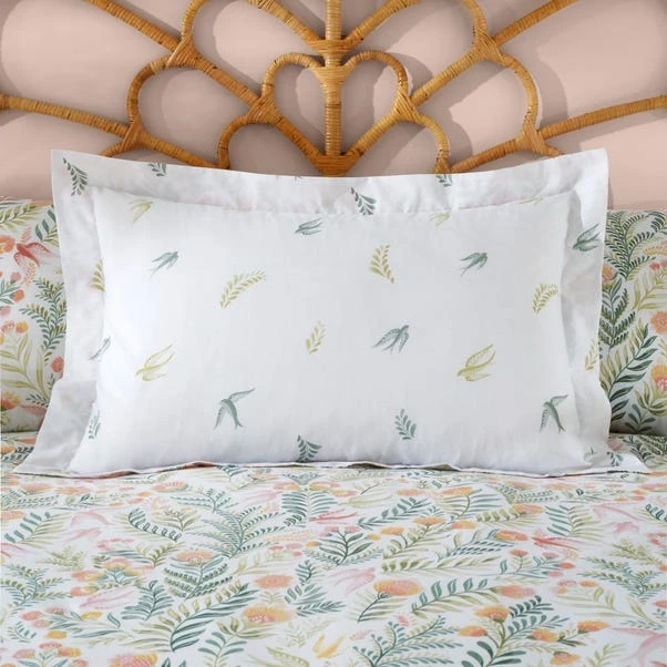 Dunelm Folk Botanical Green Duvet Cover And Pillowcase Set 4 Dunelm Folk Botanical Green Duvet Cover And Pillowcase Set - Image 4