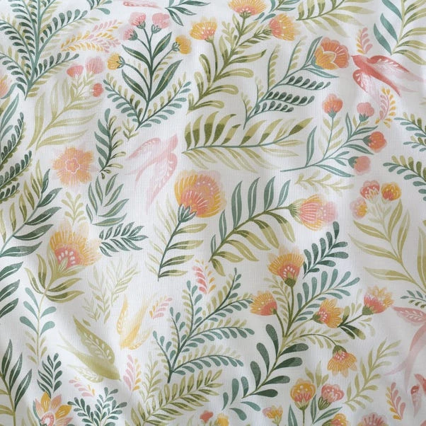 Dunelm Folk Botanical Green Duvet Cover And Pillowcase Set 5 Dunelm Folk Botanical Green Duvet Cover And Pillowcase Set - Image 5