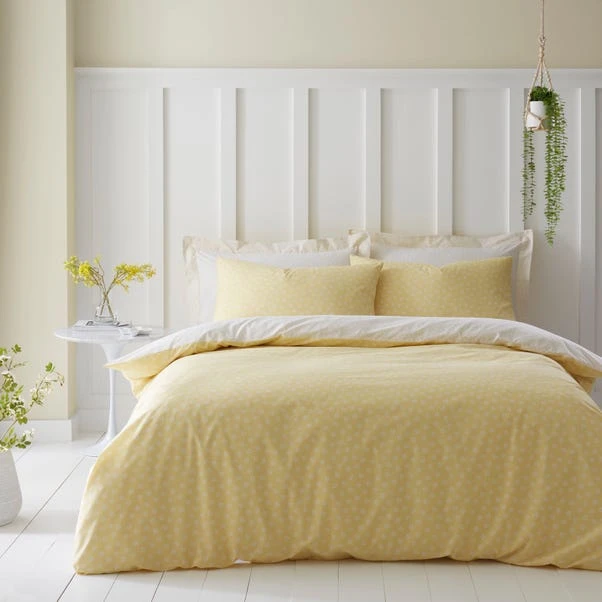 Dunelm Florrie Yellow Duvet Cover And Pillowcase Set 1 Dunelm Florrie Yellow Duvet Cover And Pillowcase Set