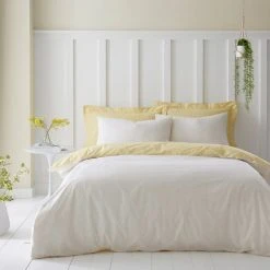 Dunelm Florrie Yellow Duvet Cover And Pillowcase Set 7 Dunelm Florrie Yellow Duvet Cover And Pillowcase Set -Furn. Shop 30801157 alt01