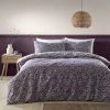 Dunelm Chartwell Aubergine Duvet Cover And Pillowcase Set