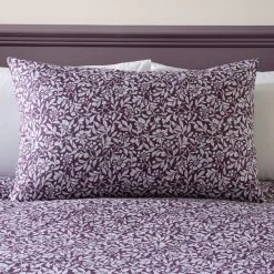 Dunelm Chartwell Aubergine Duvet Cover And Pillowcase Set -Furn. Shop 30801197 alt02
