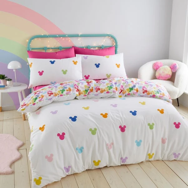 Disney Mickey Rainbow Duvet Cover And Pillowcase Set 1 Disney Mickey Rainbow Duvet Cover And Pillowcase Set