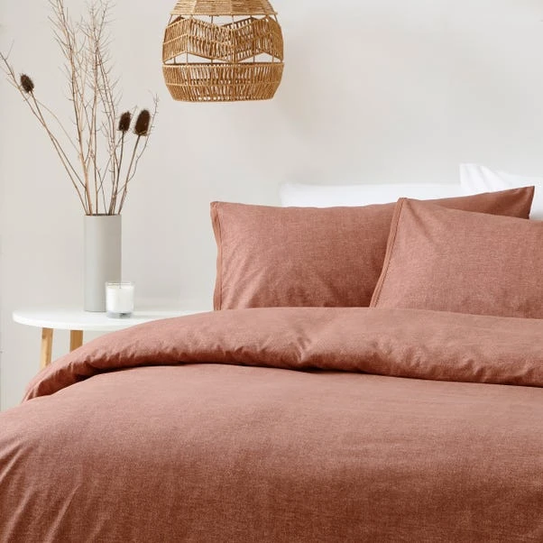 The Linen Yard Claybourne Pecan 100% Cotton Duvet Cover & Pillowcase Set 3 The Linen Yard Claybourne Pecan 100% Cotton Duvet Cover & Pillowcase Set - Image 3