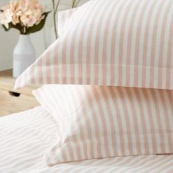 The Linen Yard Hebden Blush 100% Cotton Duvet Cover & Pillowcase Set -Furn. Shop 30824103 alt03