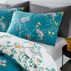 Catherine Lansfield Tropic Monkey Duvet Cover & Pillowcase Set -Furn. Shop 30828919 alt02