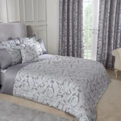 Emma Barclay Duchess Duvet Single Bed Silver, 100% Polyester -Furn. Shop 32318174 3