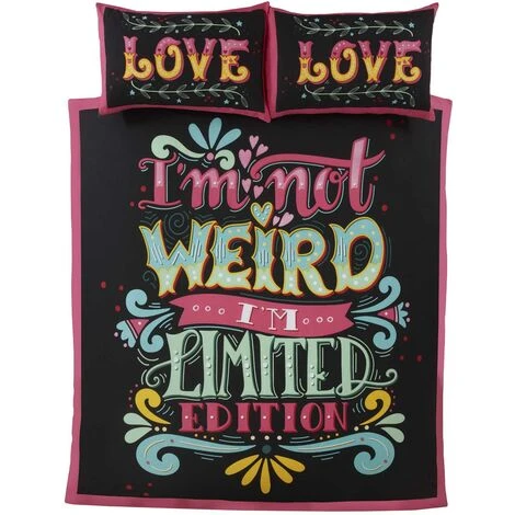 Limited Edition Single Duvet Cover Set Bedding Quilt Set Bright Multicoloured 2 Limited Edition Single Duvet Cover Set Bedding Quilt Set Bright Multicoloured - Image 2