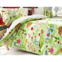 Bluebell Woods Double Duvet Cover Set Childrens Woodland Animals Bedding Quilt