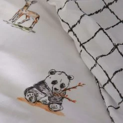 Kids Club Wildlife Single Duvet Set Animal Themed Reversible Duvet Cover Set Bedding Bed Set 7 Kids Club Wildlife Single Duvet Set Animal Themed Reversible Duvet Cover Set Bedding Bed Set -Furn. Shop 35073747 4
