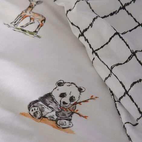 Kids Club Wildlife Single Duvet Set Animal Themed Reversible Duvet Cover Set Bedding Bed Set 4 Kids Club Wildlife Single Duvet Set Animal Themed Reversible Duvet Cover Set Bedding Bed Set - Image 4