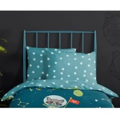 Kids Duvet Cover SPACY 100x135 Cm Petrol Blue Good Morning 5 Kids Duvet Cover SPACY 100x135 Cm Petrol Blue Good Morning -Furn. Shop 35497245 3