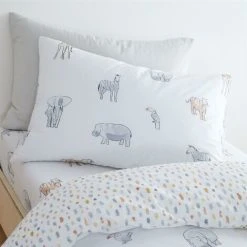 Bianca Zoo Animals Junior Duvet Cover Set 100% Cotton Nursery Bedding Pastel -Furn. Shop 46402888 5